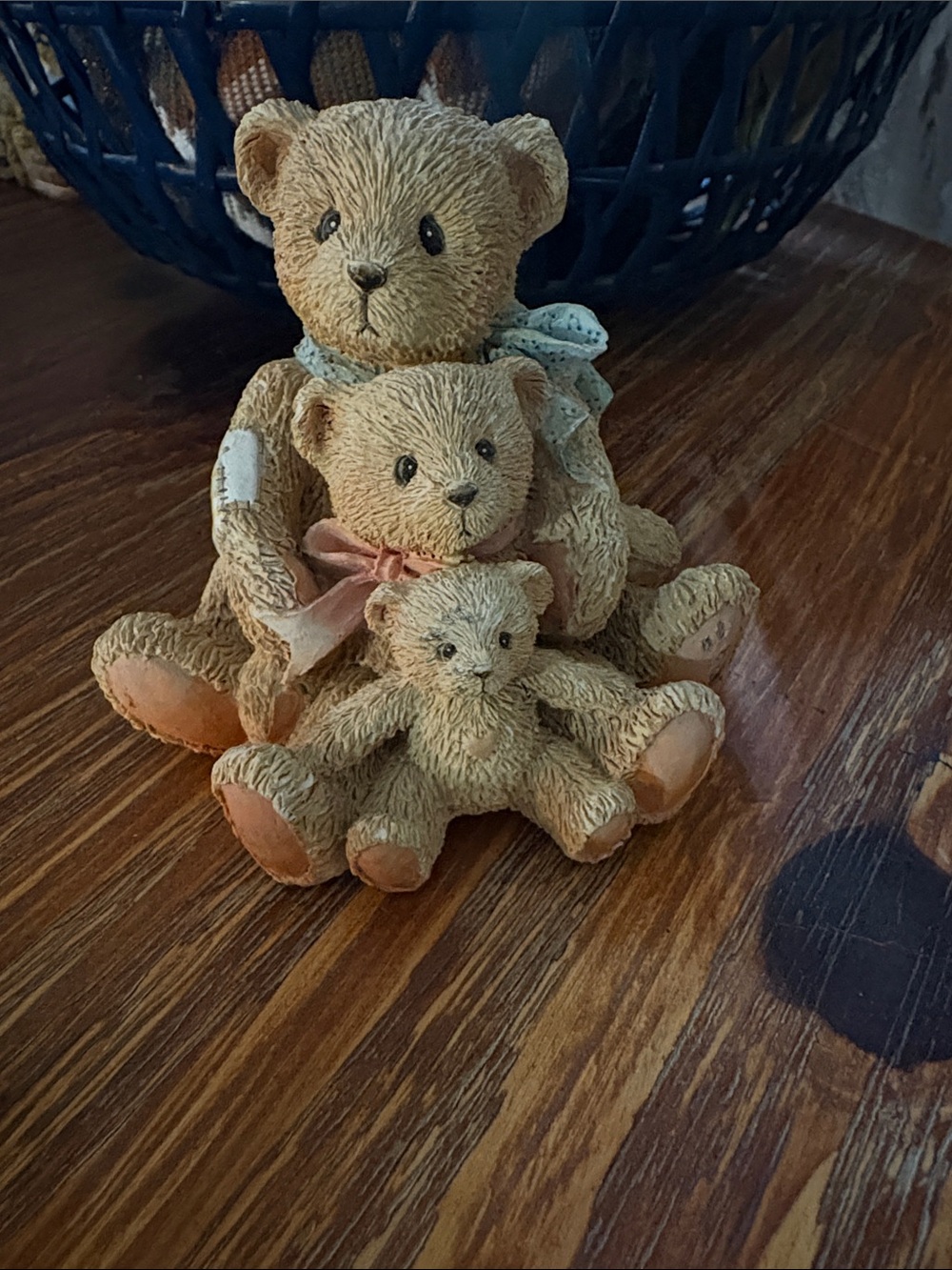 Enesco cherished teddies figurine collection- “Theadore, Samantha and Tyler”